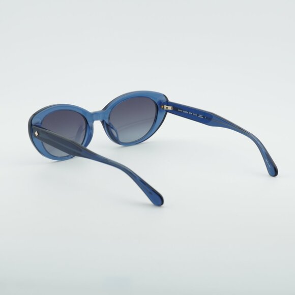 Kate Spade CRYSTAL/S 0PJP 9O Sunglasses Blue Cat Eye Frame, Grey Lenses main image 11